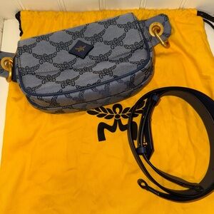 NWOT MCM Blue Himmel Belt/Bum Bag